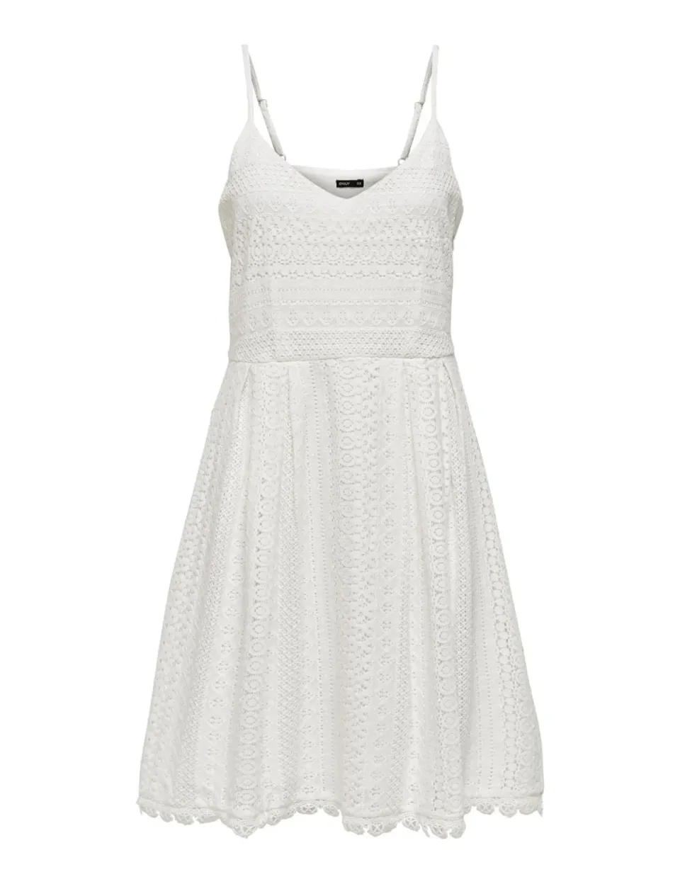 ONLY Onlhelena Vestito Corto Donna 44 Pizzo Lilla