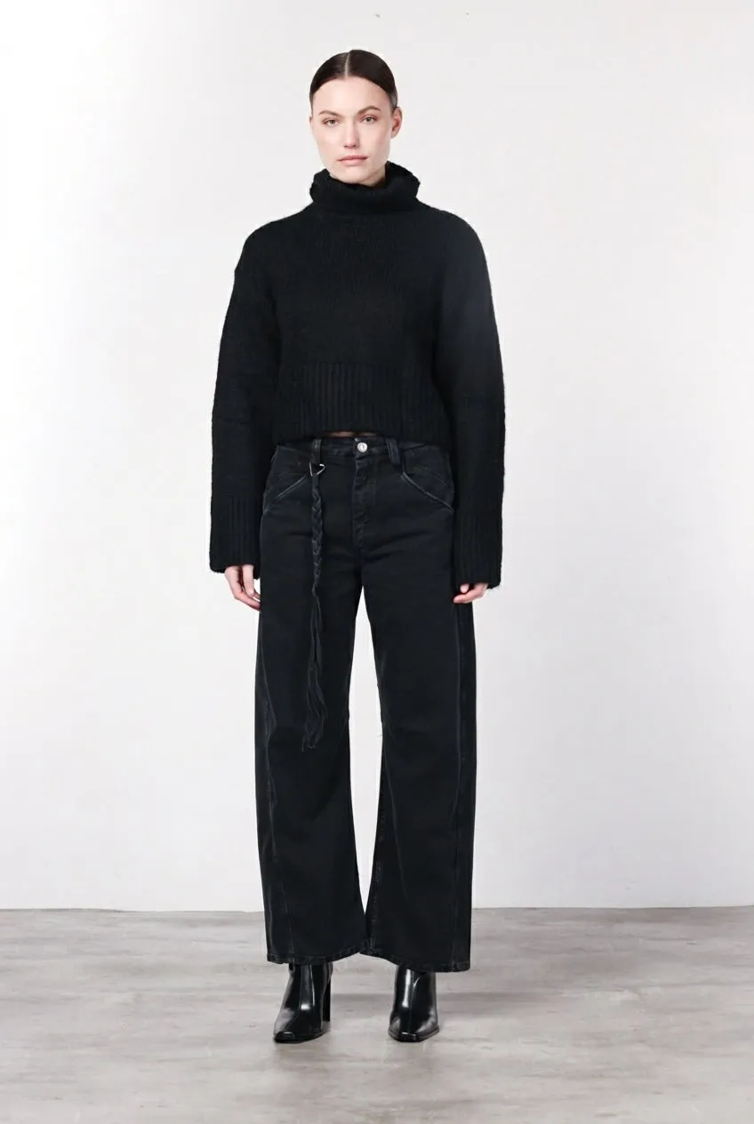 Mason's Veronique chino donna nero balloon fit