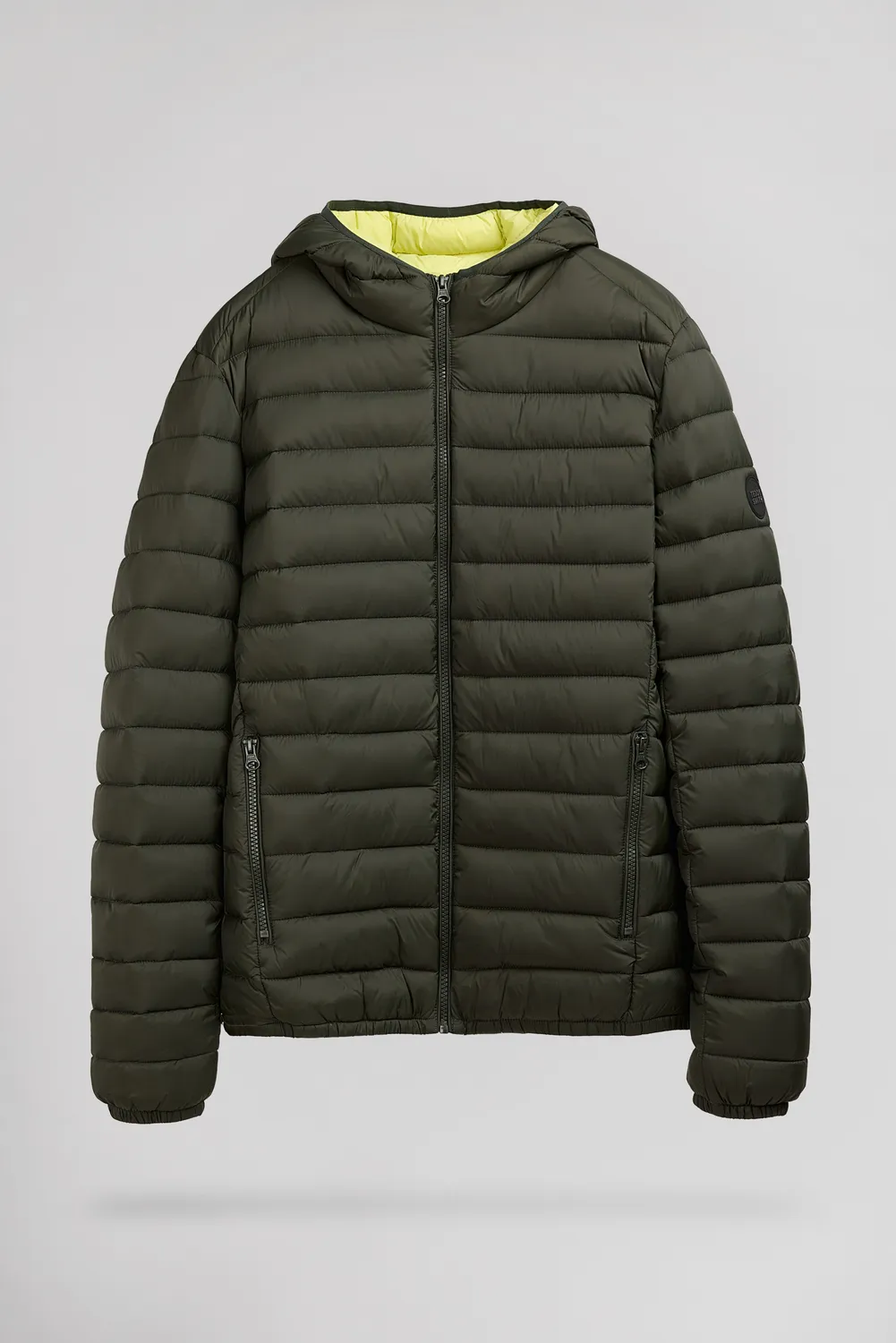 Teddy Smith Blighter piumino cappuccio Deep Kaki leggero