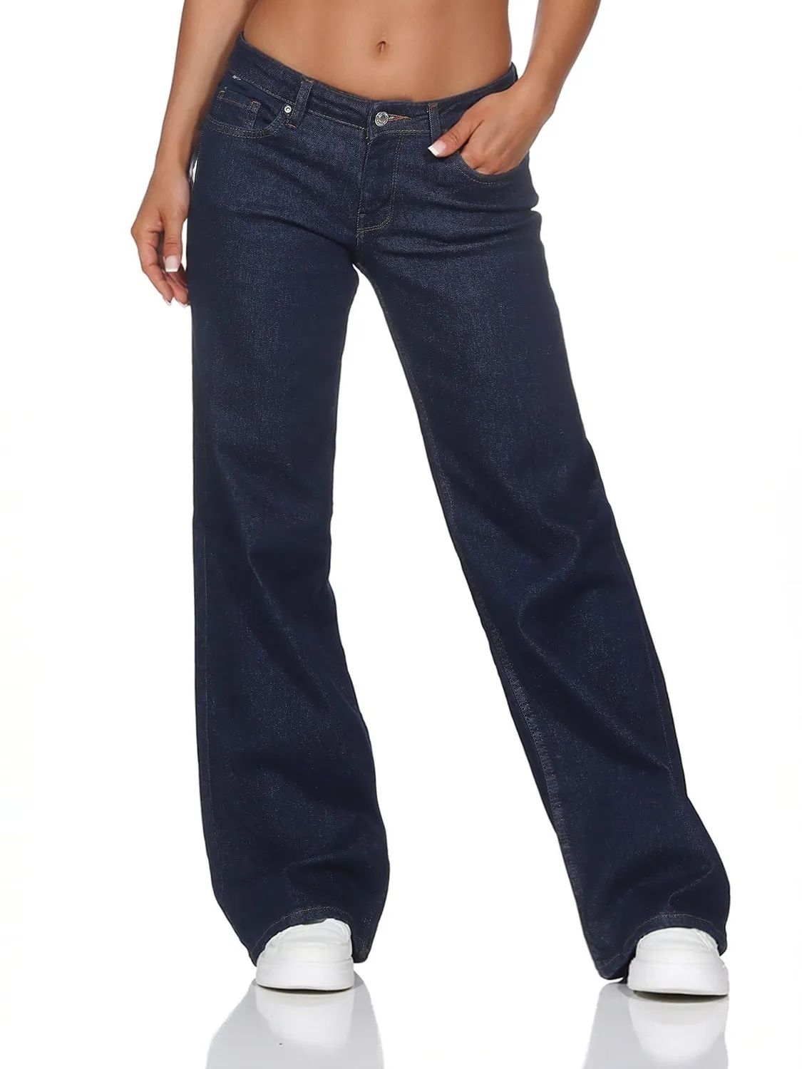 ONLY Onljudy Jeans Wide Leg Donna Vita Bassa M