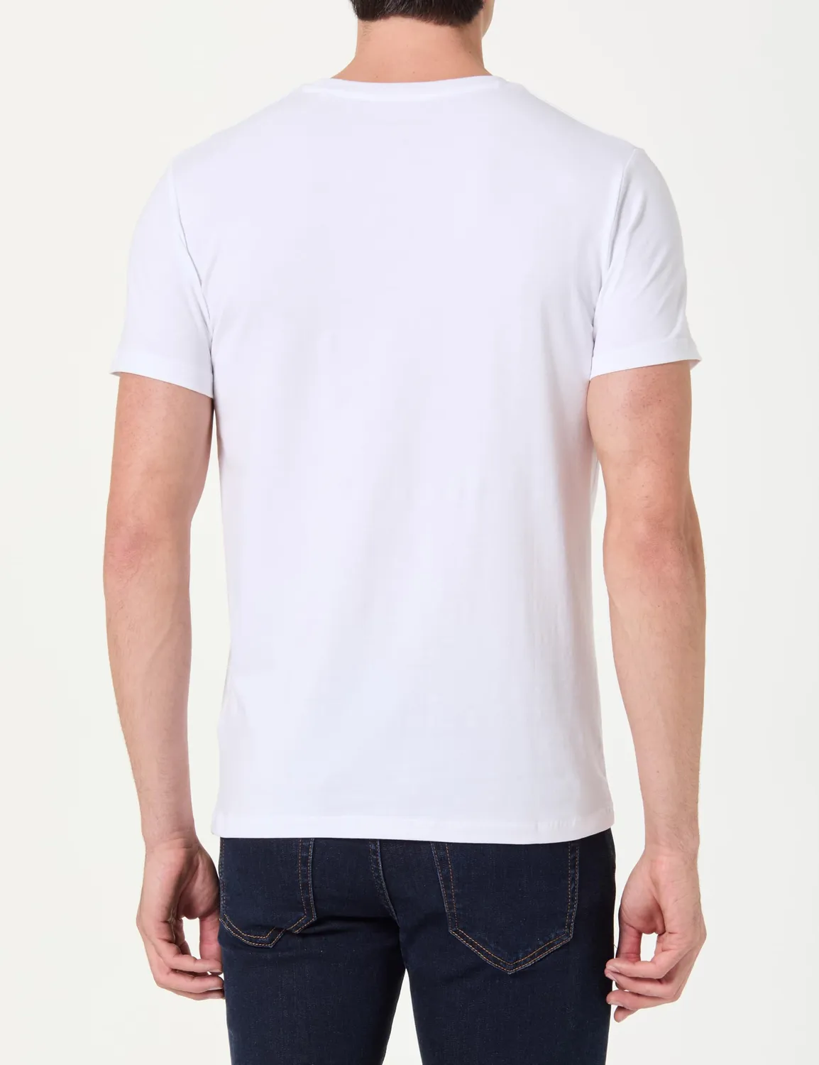 Pepe Jeans Basic Logo Stretch T-Shirt Uomo L Navy Cotone