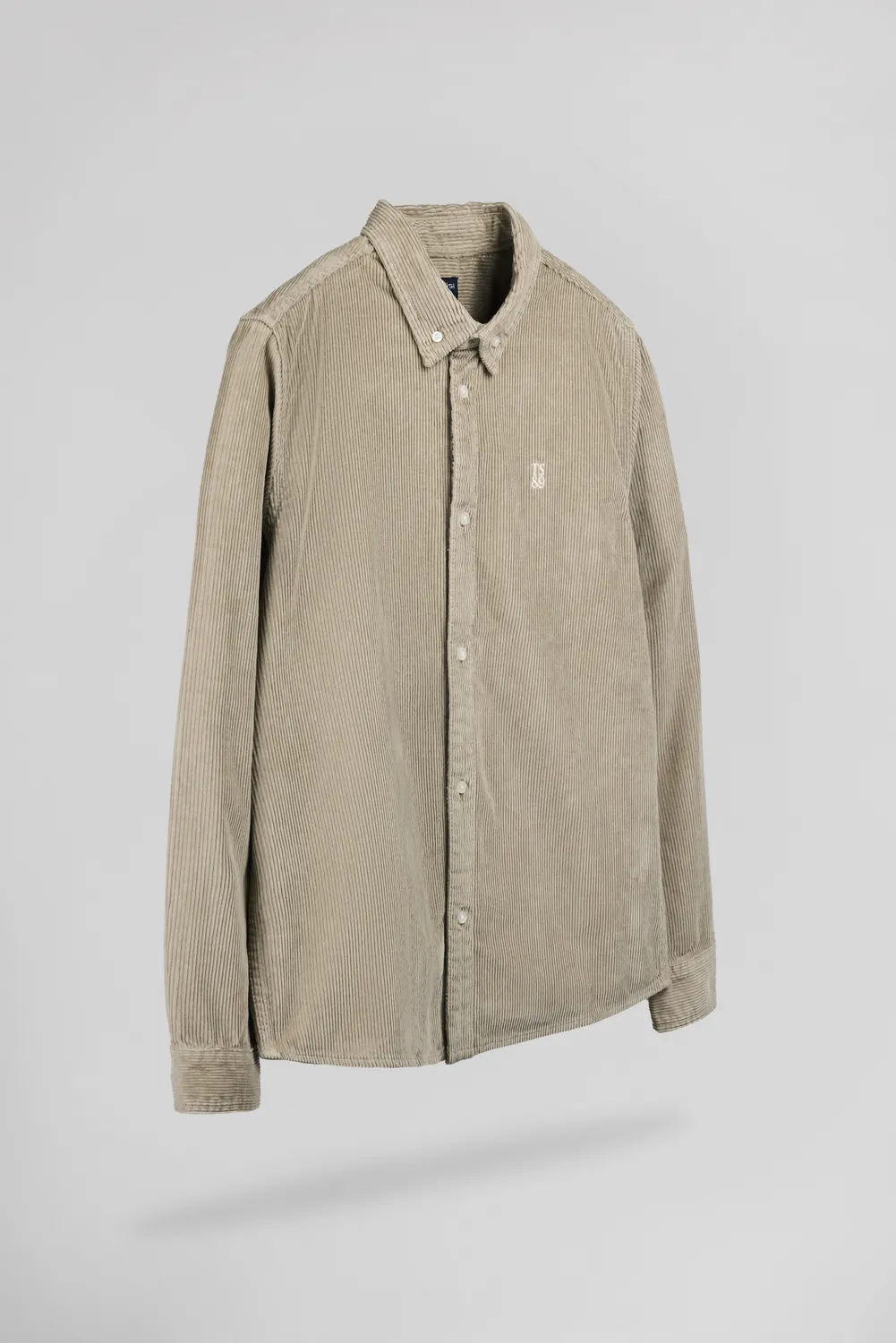 Teddy Smith C-Elton camicia velluto Wolf Beige cotone