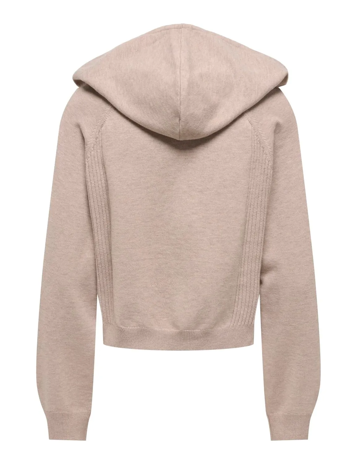 ONLY Onlgigi LS felpa cappuccio grigia corta