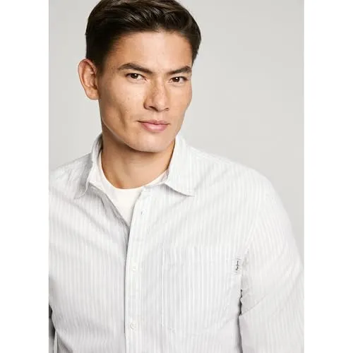 Pepe Jeans Adison camicia uomo L righe slim fit