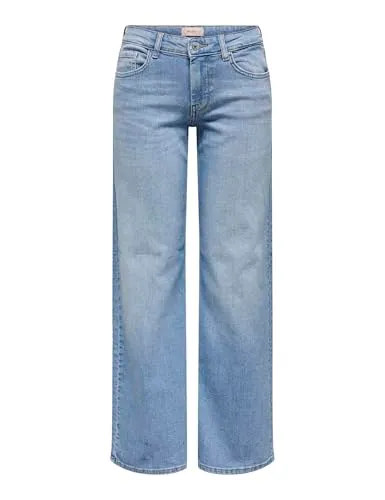 ONLY Onljudy jeans straight vita bassa taglia S denim