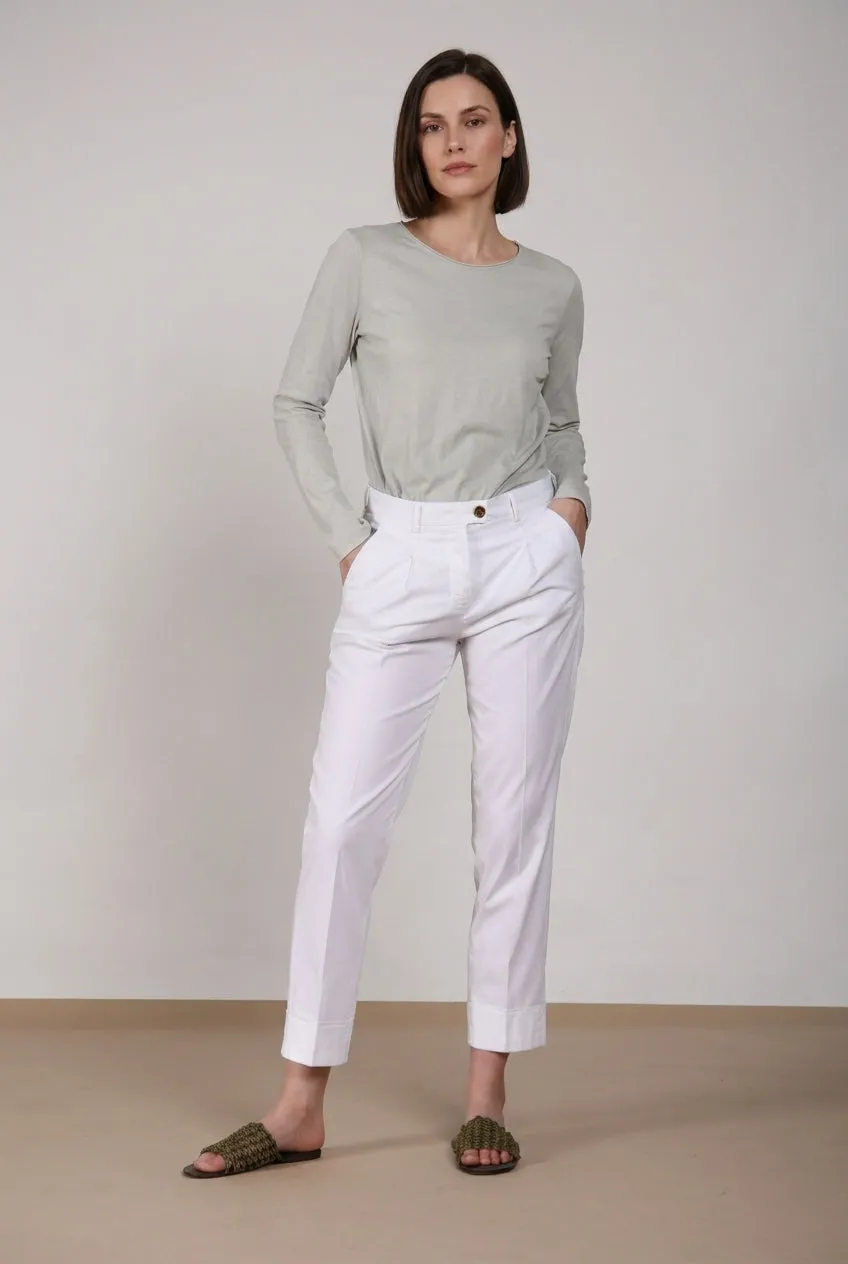 Mason’s New York Carrot pantalone chino donna bianco carrot