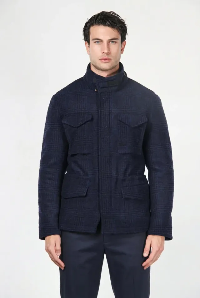 Mason's Field M74 giubbotto uomo blu scuro galles