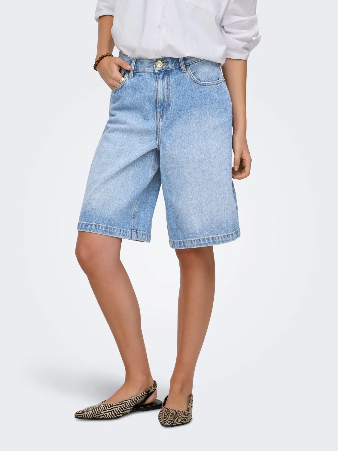 ONLY Onlzagu-Dorsi shorts XL medium blue denim