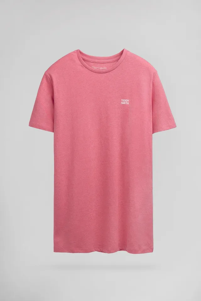 Teddy Smith The Tee 1 MC t-shirt uomo rosa vif cotone