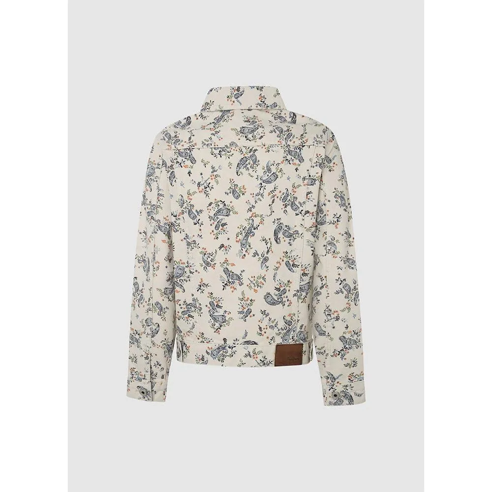 Pepe Jeans Giacca Jeans Donna XXS Motivo Floreale