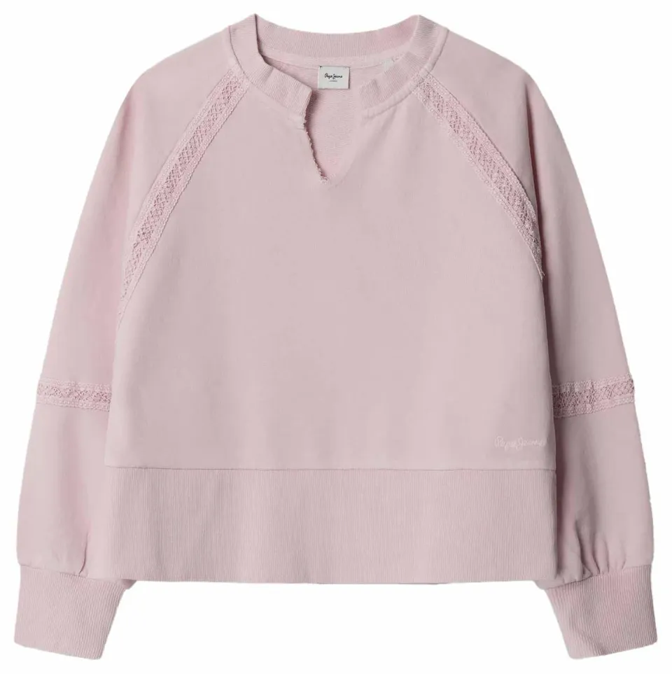 Pepe Jeans Gabelle Felpa Bambina Girocollo Cotone Soft Wash