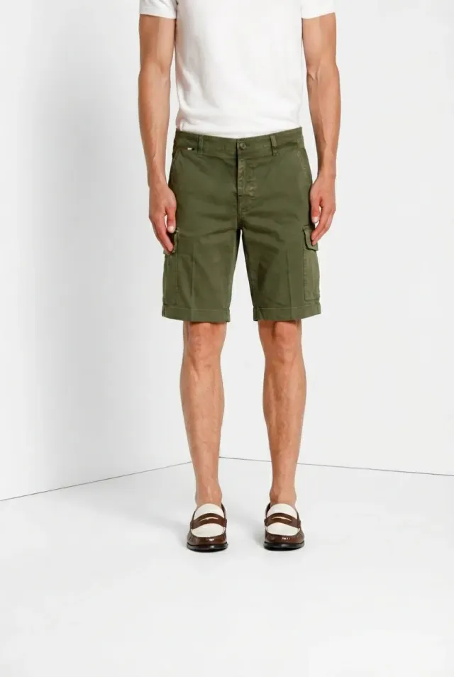 Mason's Chile bermuda cargo uomo slim verde bosco