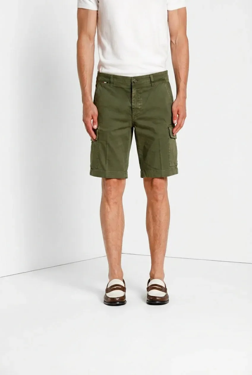 Mason's Chile bermuda cargo uomo slim verde bosco