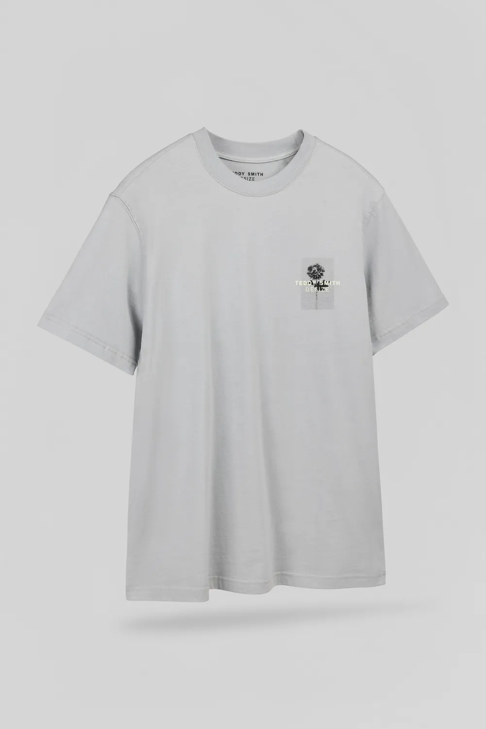 Teddy Smith T-Artist t-shirt uomo blu fumé ampia