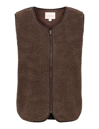 ONLY OnlBaby gilet teddy donna L Chocolate