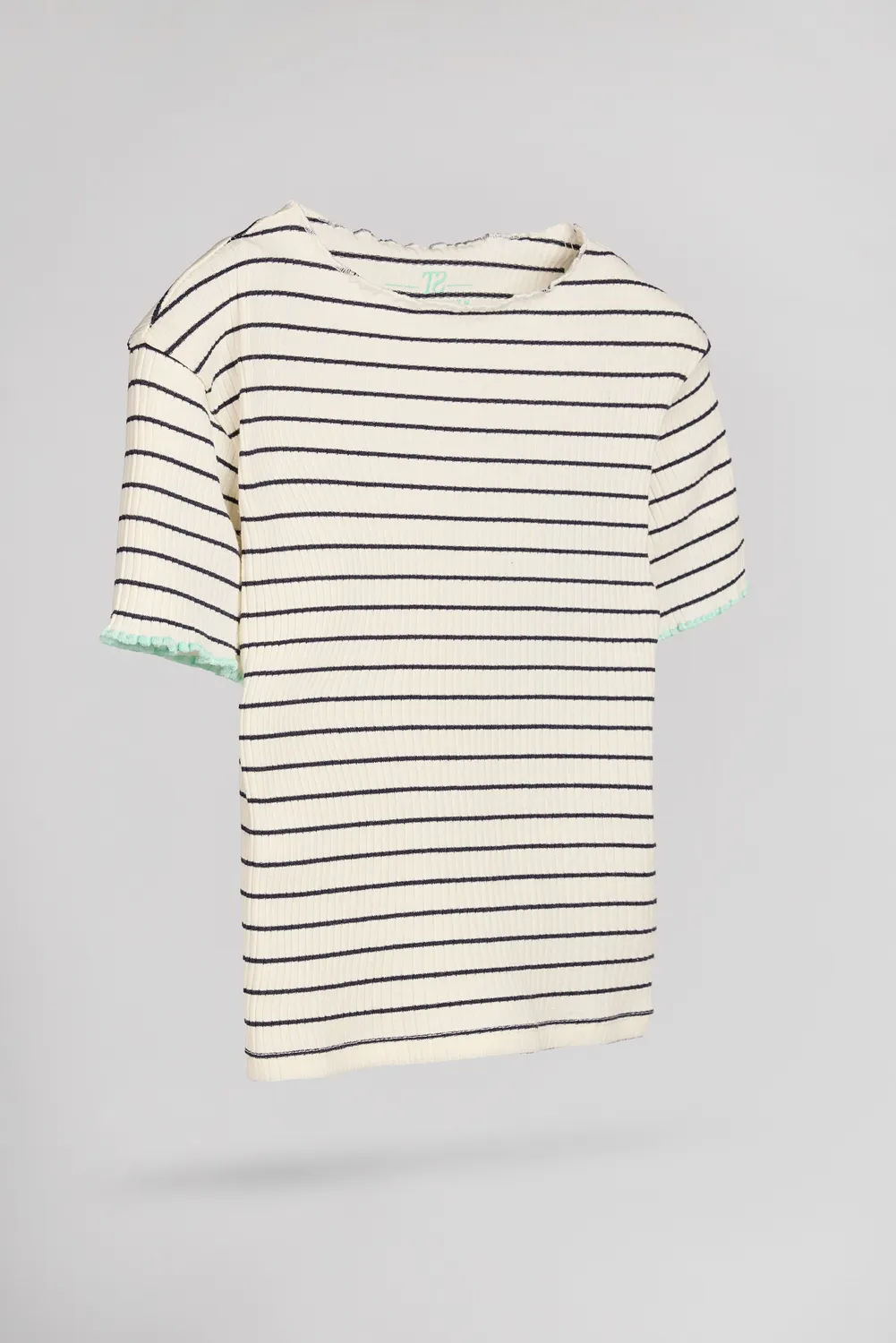 Teddy Smith T-Ray MC JR maglietta righe blu navy bambina