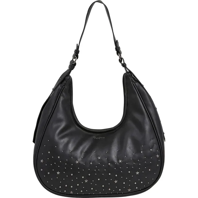 Pepe Jeans Nadia Cluster borsa hobo donna nera borchie