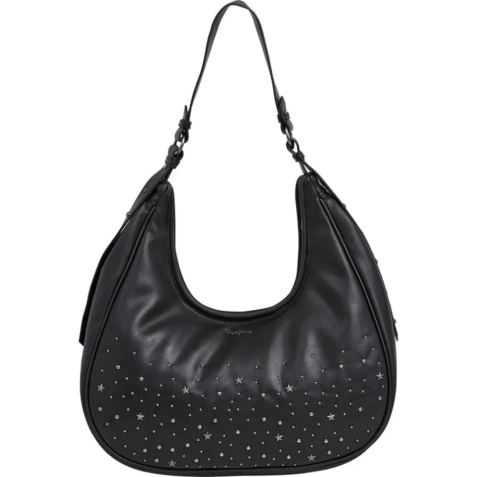 Pepe Jeans Nadia Cluster borsa donna nera borchie
