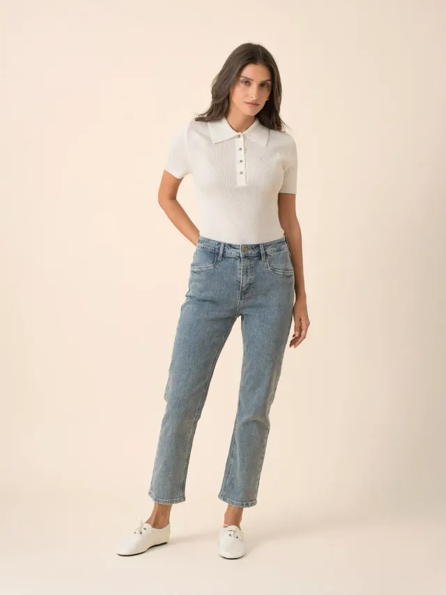Oraije Milena jeans slim blu vintage