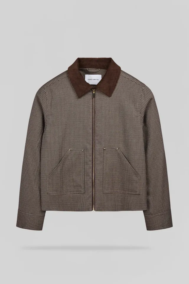 Teddy Smith B-Karo giacca donna beige quadri