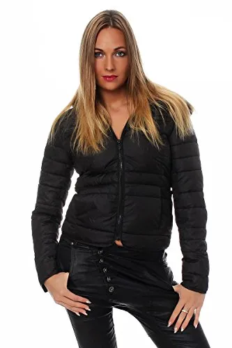 Only Onlmagic Giacca Donna M Nera Trapuntata Cappuccio