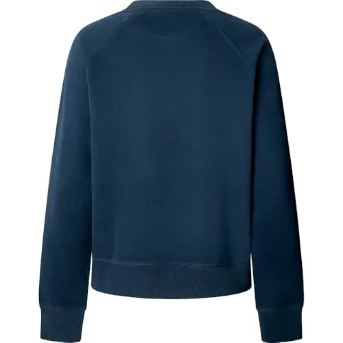 Pepe Jeans Bel Felpa Donna Beige Girocollo Logo