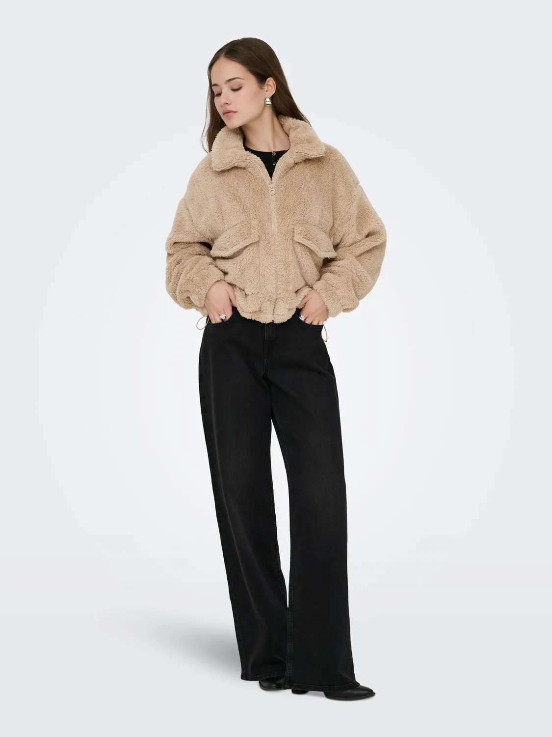 ONLY Onlanna giacca teddy donna pile