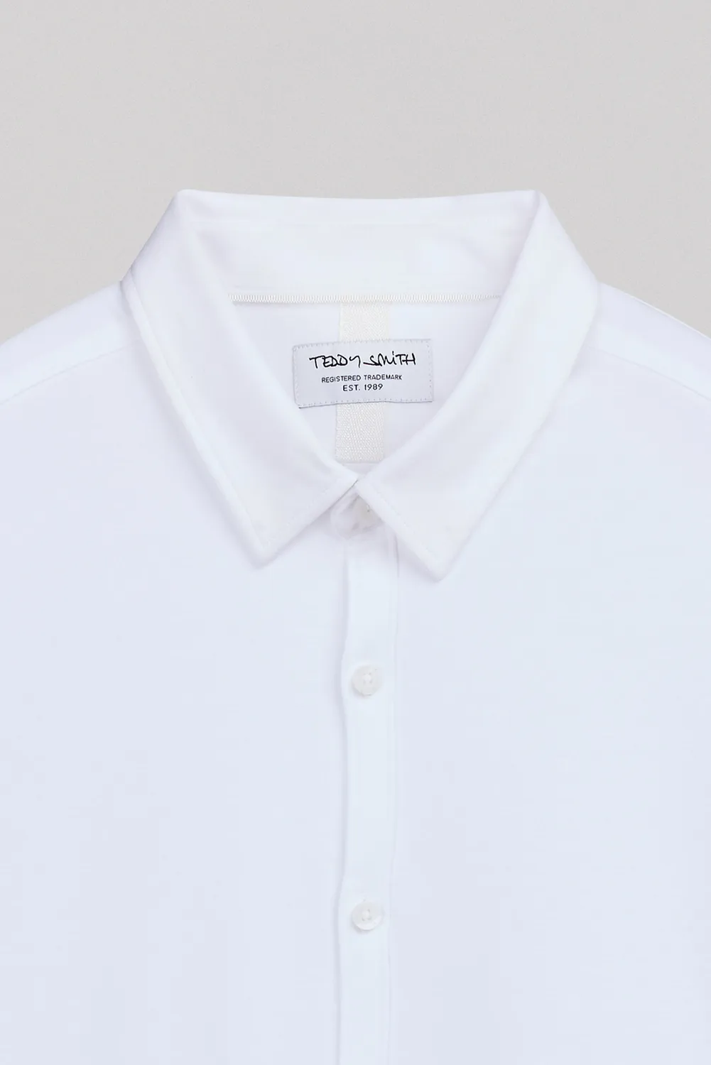 Teddy Smith C-Donovan camicia uomo bianca maniche lunghe