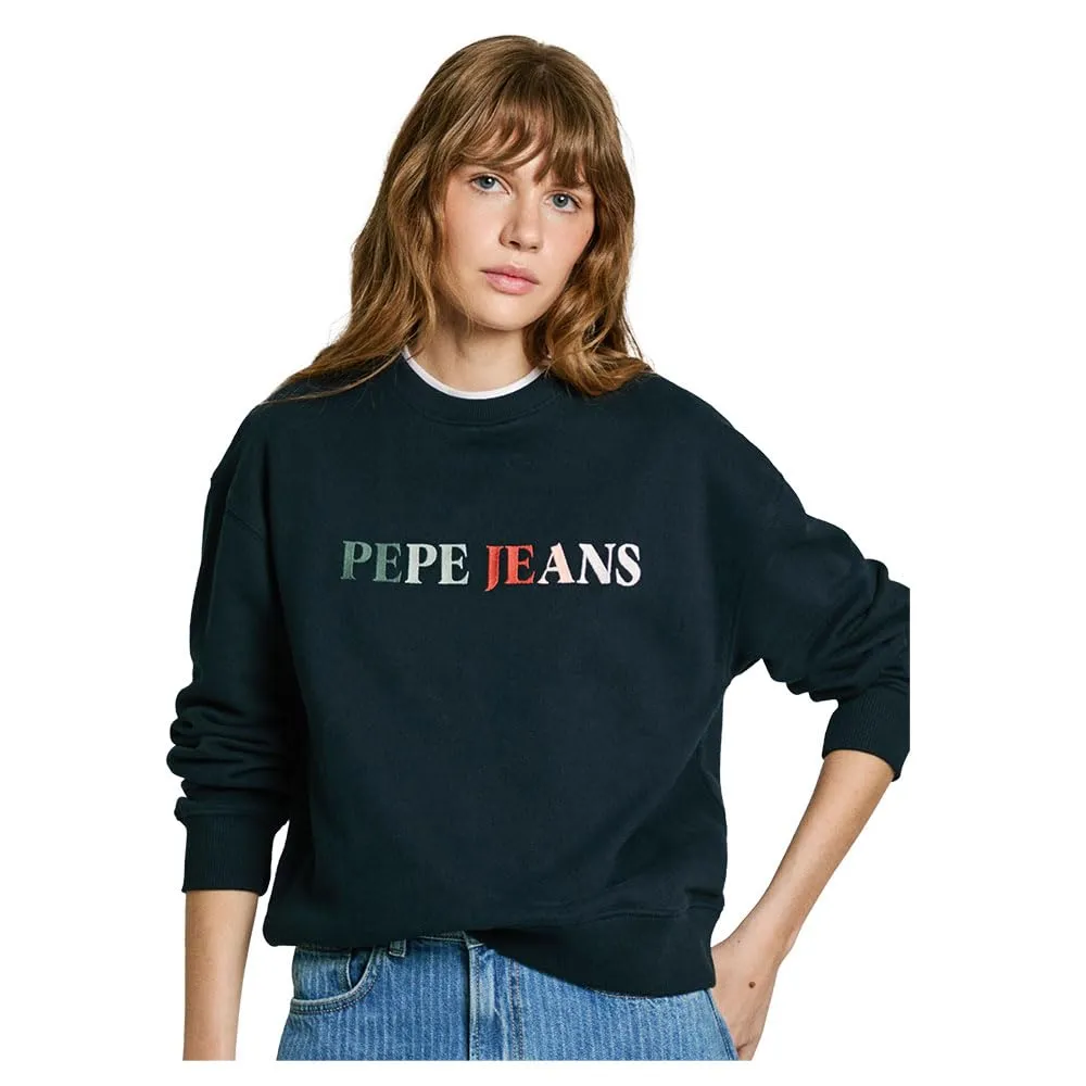 Pepe Jeans Reagan Felpa Donna Rosso Bordeaux girocollo