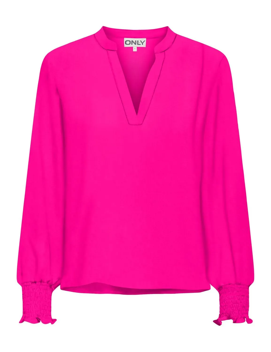 ONLY ONLMETTE top donna scollo V manica lunga