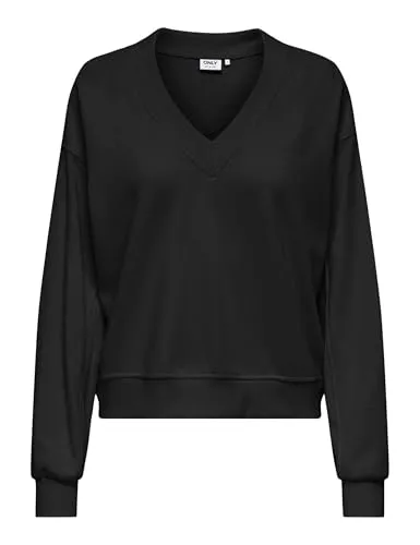 ONLY Onlbella Felpa Donna M scollo a V leggera