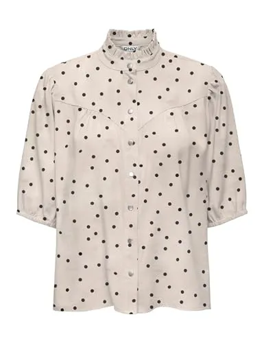 ONLY Onlaris Life 2/4 Camicia con Volant Peyote XS
