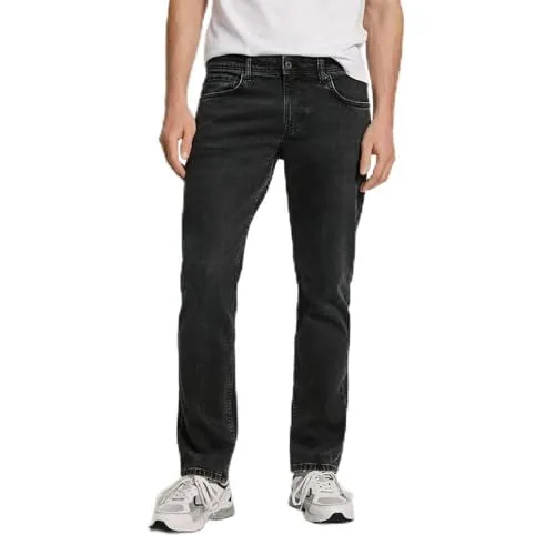 Pepe Jeans Byron Jeans Uomo 36W/30L Blu Dritto Rigido