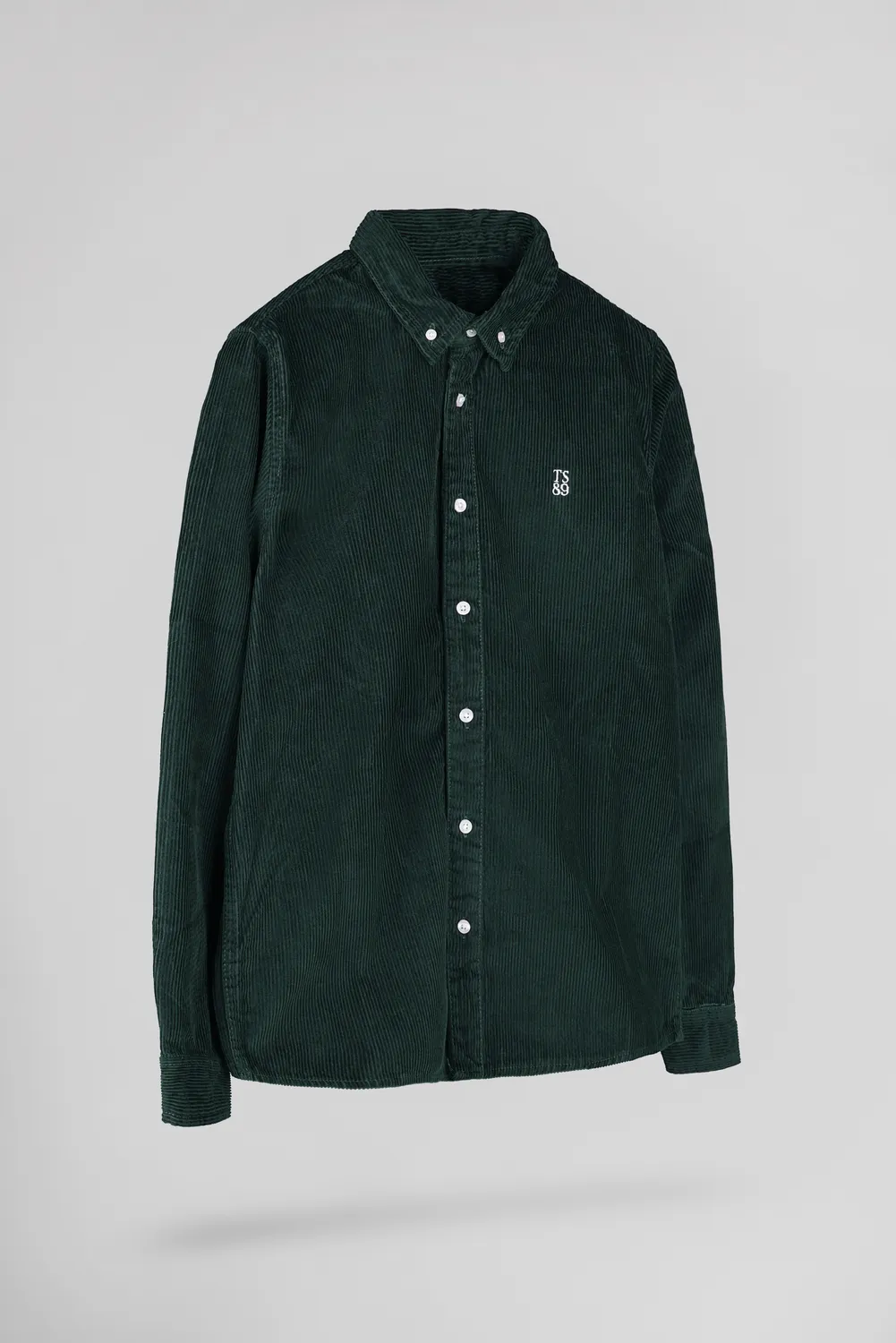 Teddy Smith C-Elton camicia velluto verde pino uomo