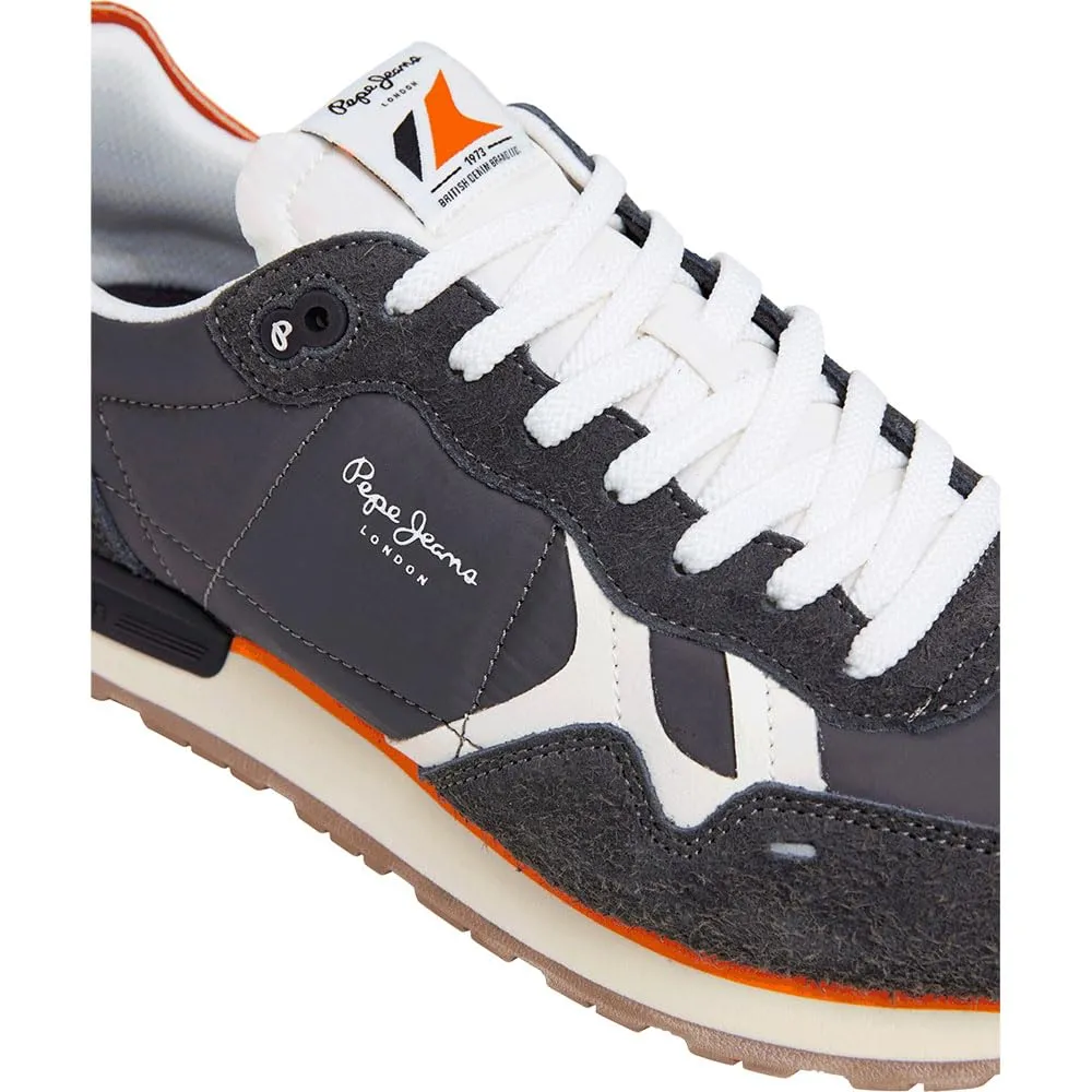 Pepe Jeans Brit Fly M sneakers uomo 7 UK nero scamosciata