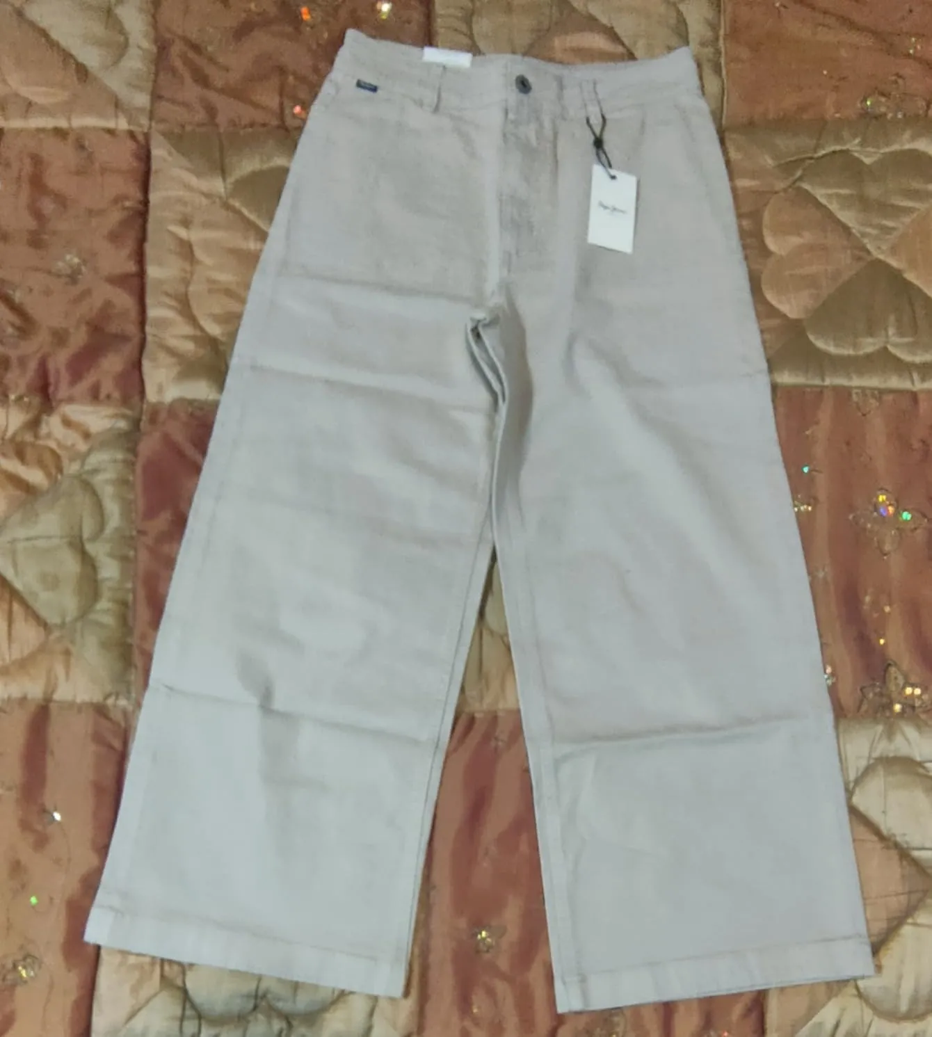 Pepe Jeans Tania pantaloni donna blu 30W gamba larga