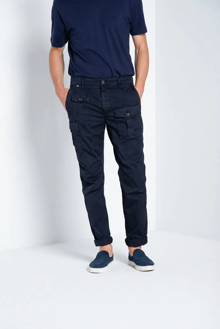 Mason's George Coolpocket Cargo Uomo Blu Notte Carrot