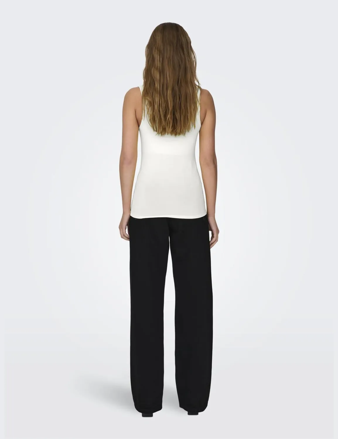 ONLY Onlea top donna canotta scollata tinta unita