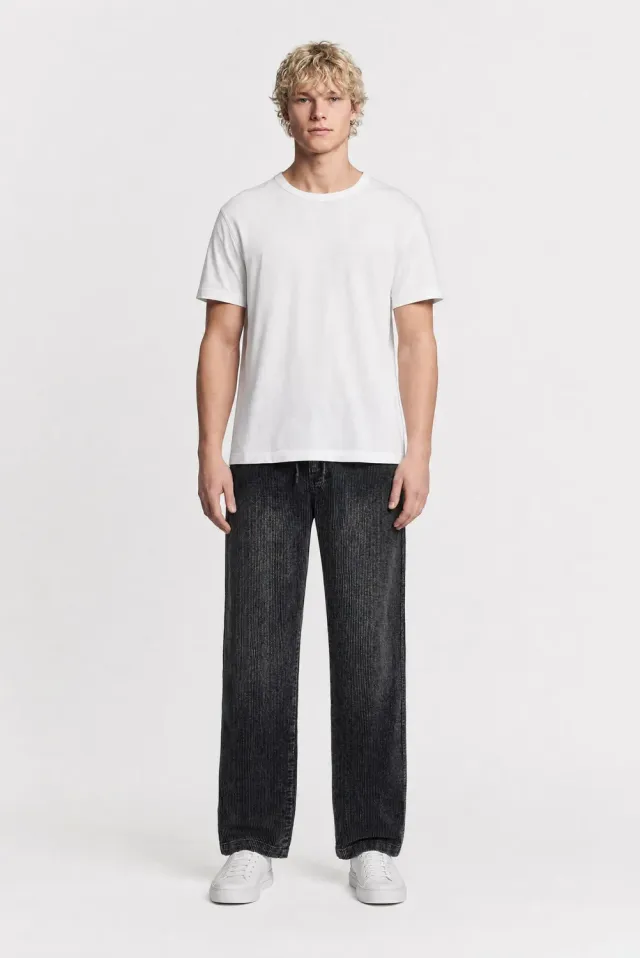 Teddy Smith P-York Velvet pantaloni uomo Black Used cotone