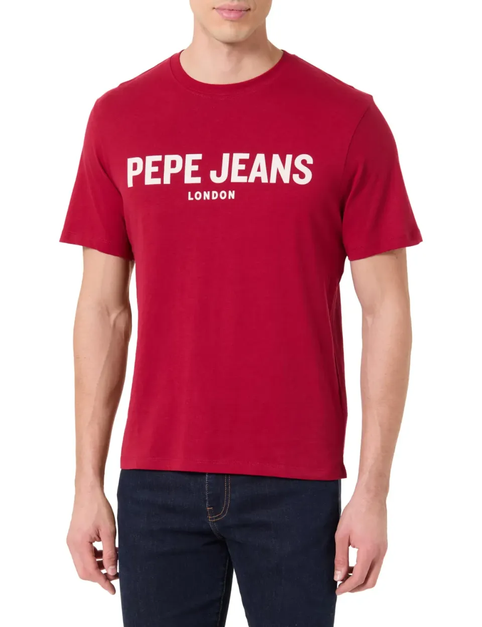 Pepe Jeans Basic Big Logo T-Shirt Uomo Slim Cotone
