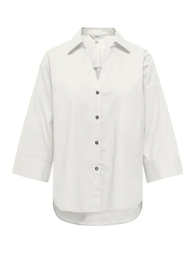 ONLY Onlsaja Keri 3/4 Shirt camicia caffè taglia S