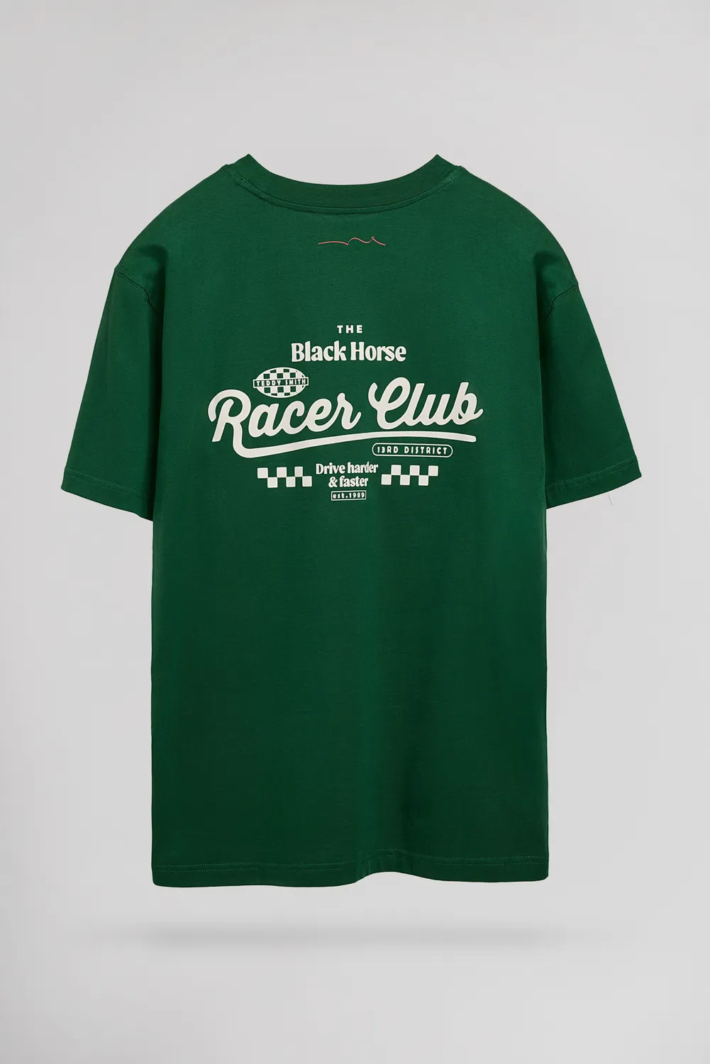 Teddy Smith T-Racer MC t-shirt verde manica corta ampia