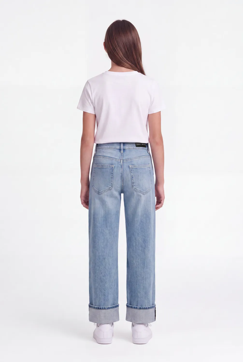 Teddy Smith Boyfriend JR jeans chiaro strappato ragazza