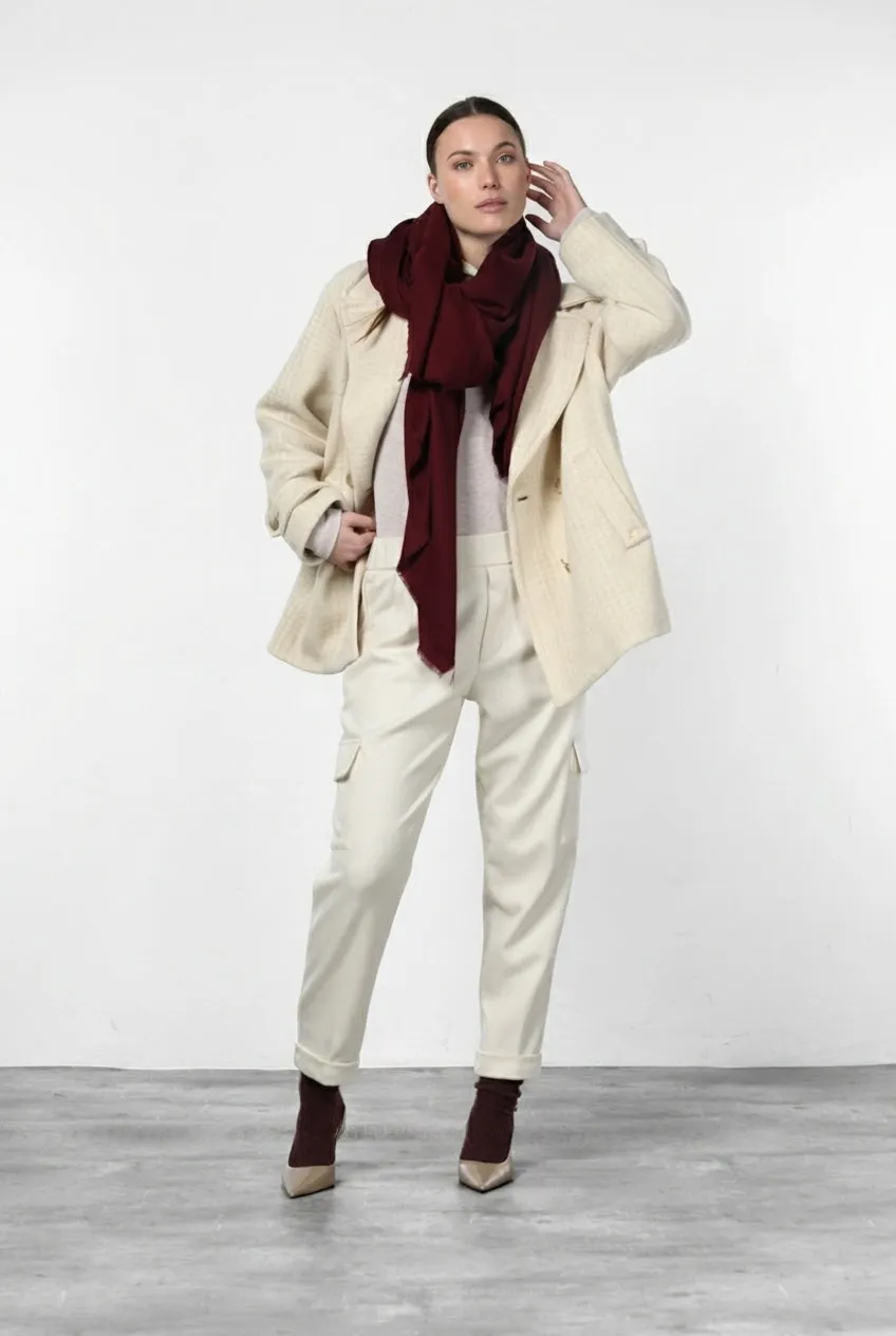 Mason's Chile Jogger cargo donna panna jersey relaxed
