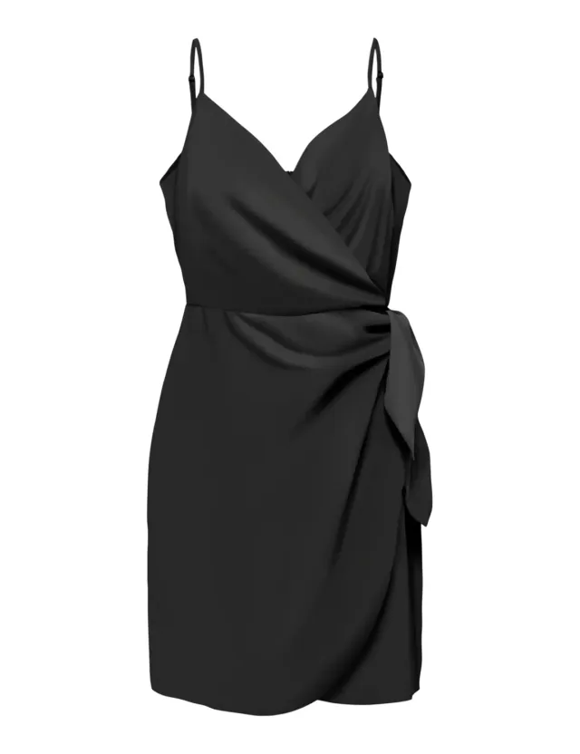 ONLY Onlalma Life ISA vestito donna incrocio nero