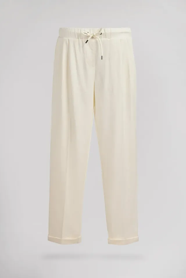 Teddy Smith Jogo Lyoc pantalone donna bianco elastico