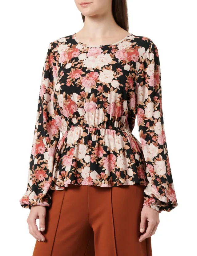 Only Onlnova Life blusa donna peplum fantasia