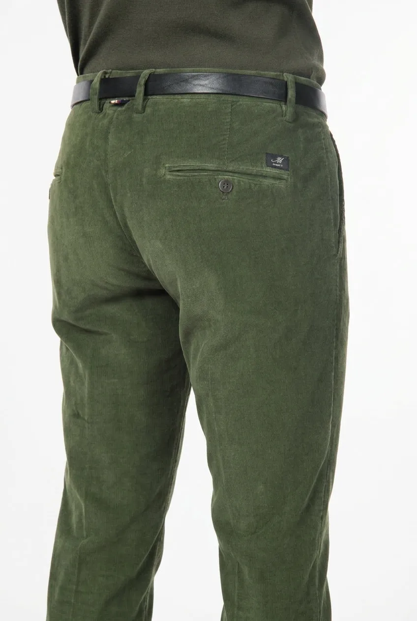 Mason's Torino pantalone chino uomo verde bosco slim