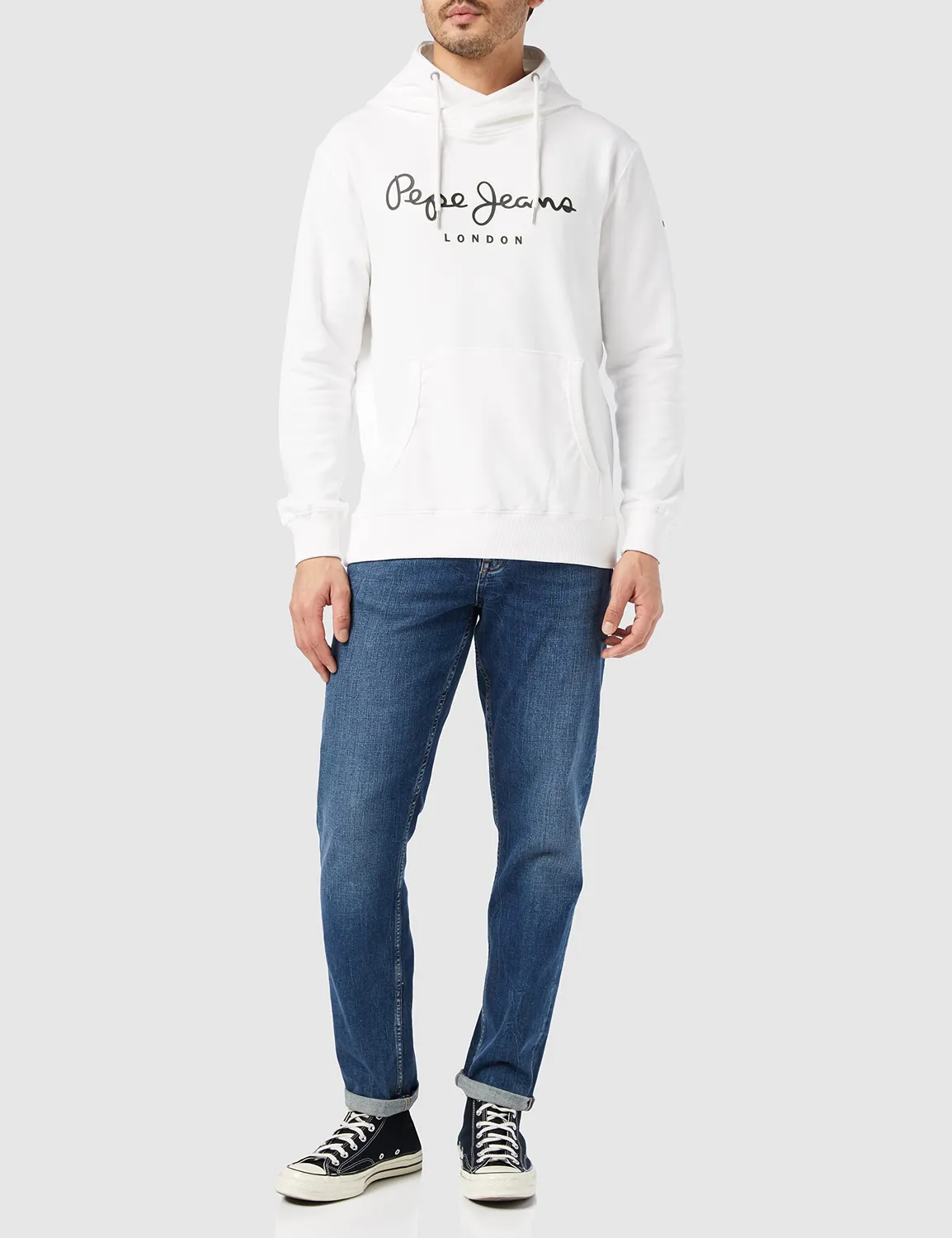 Pepe Jeans London George Hoody Felpa Uomo con Cappuccio Logo
