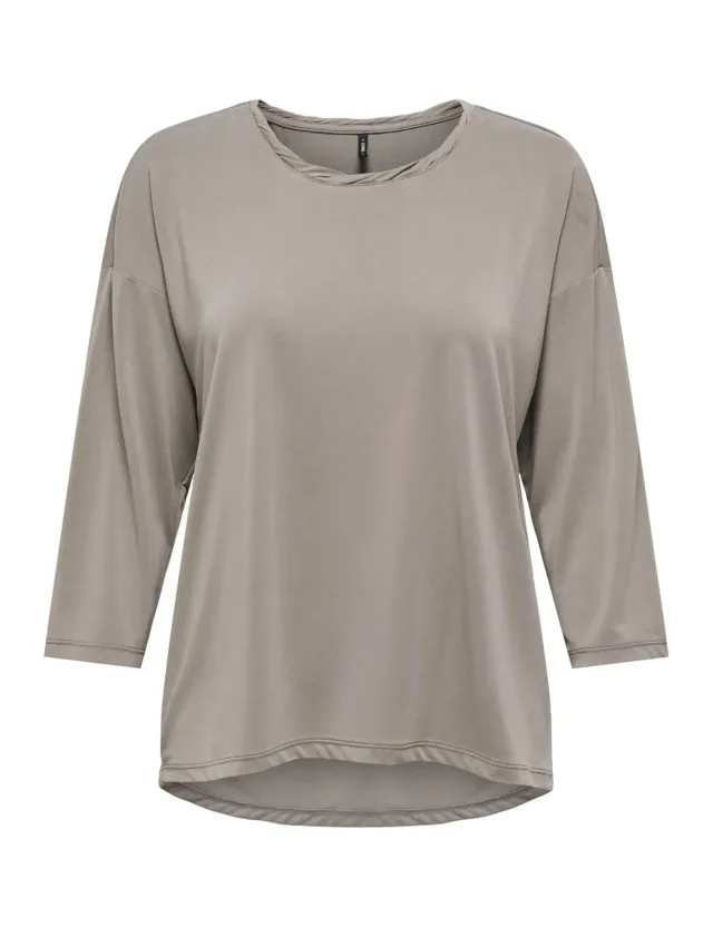 ONLY Onlhannah 3/4 top donna XS cenere manica 3/4